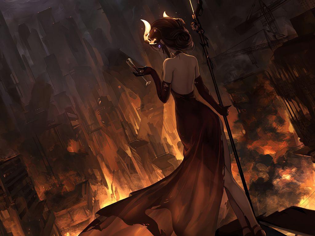 1024x768 Hell 4K wallpaper for your desktop or mobile screen free and easy to download