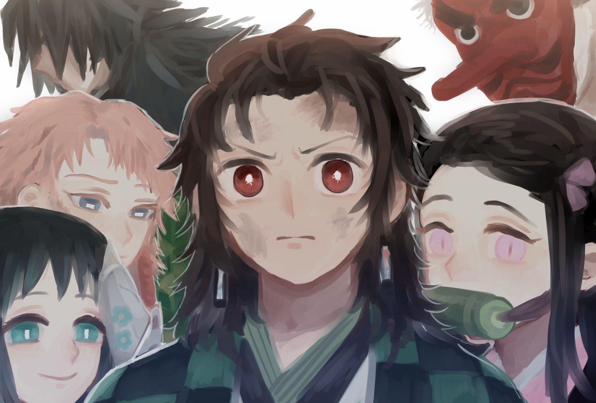 2039x1378 Giyuu Tomioka Makomo Demon Slayer Nezuko Kamado Sabito Demon Slayer Sakonji Urokodaki Tanjirou Kamad Wallpaper:2039x1378