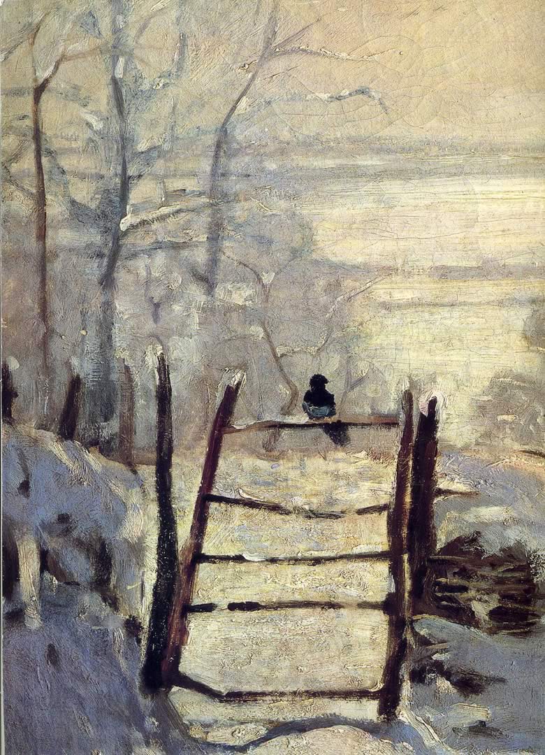 780x1080 The Magpie Monet Wallpaper Image