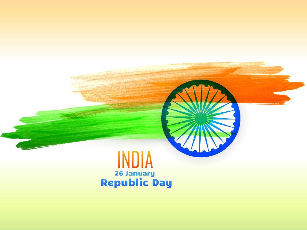 1024x768 January Happy Republic Day Wallpaper .
