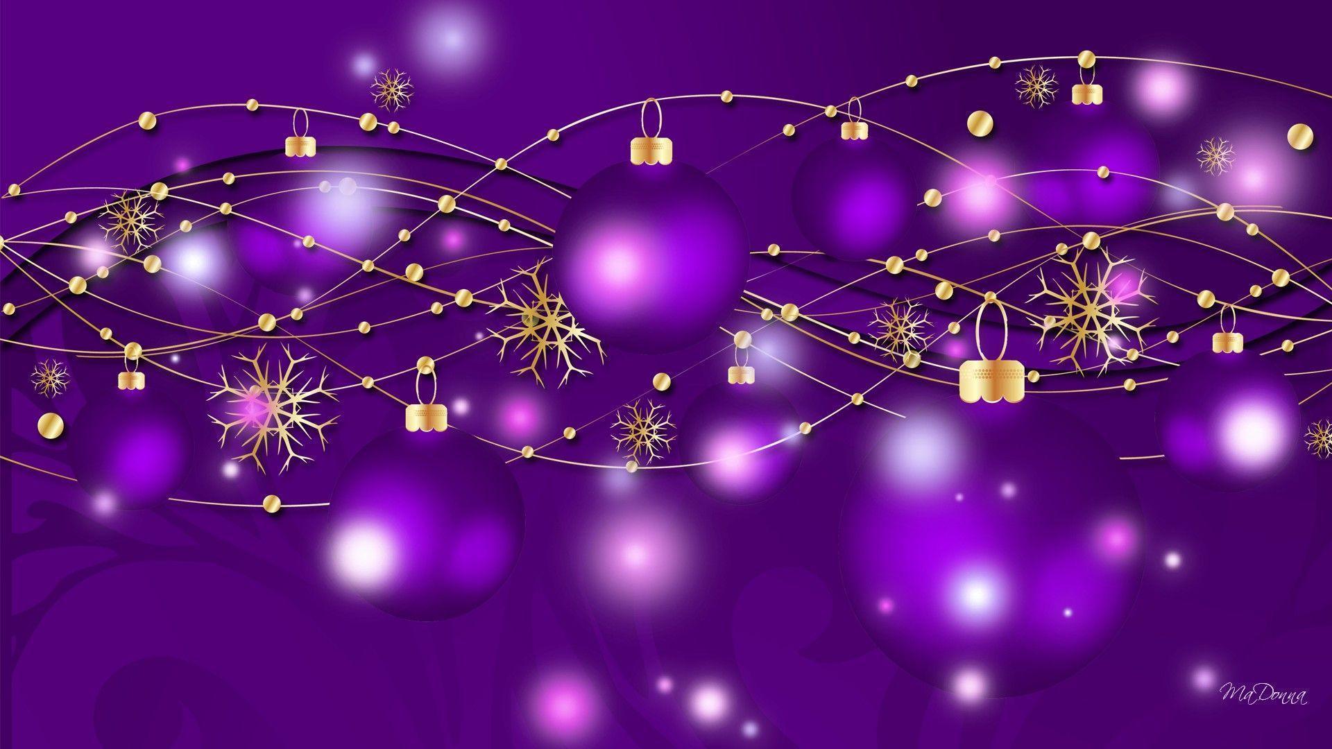 1920x1080 Purple And Gold Wallpaper