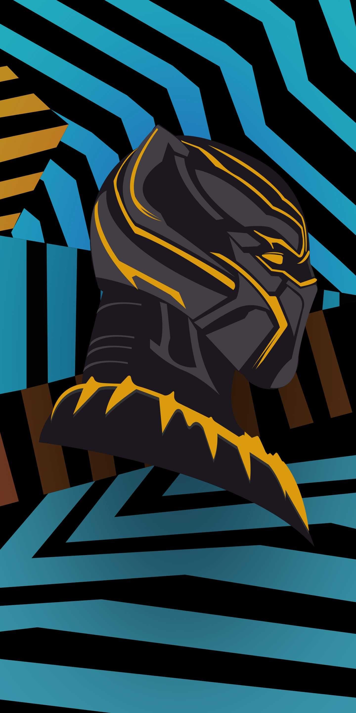 1440x2880 Black Panther Abstract Art iPhone Wallpaper. Abstract art wallpaper, Cool background for iphone, Black panther