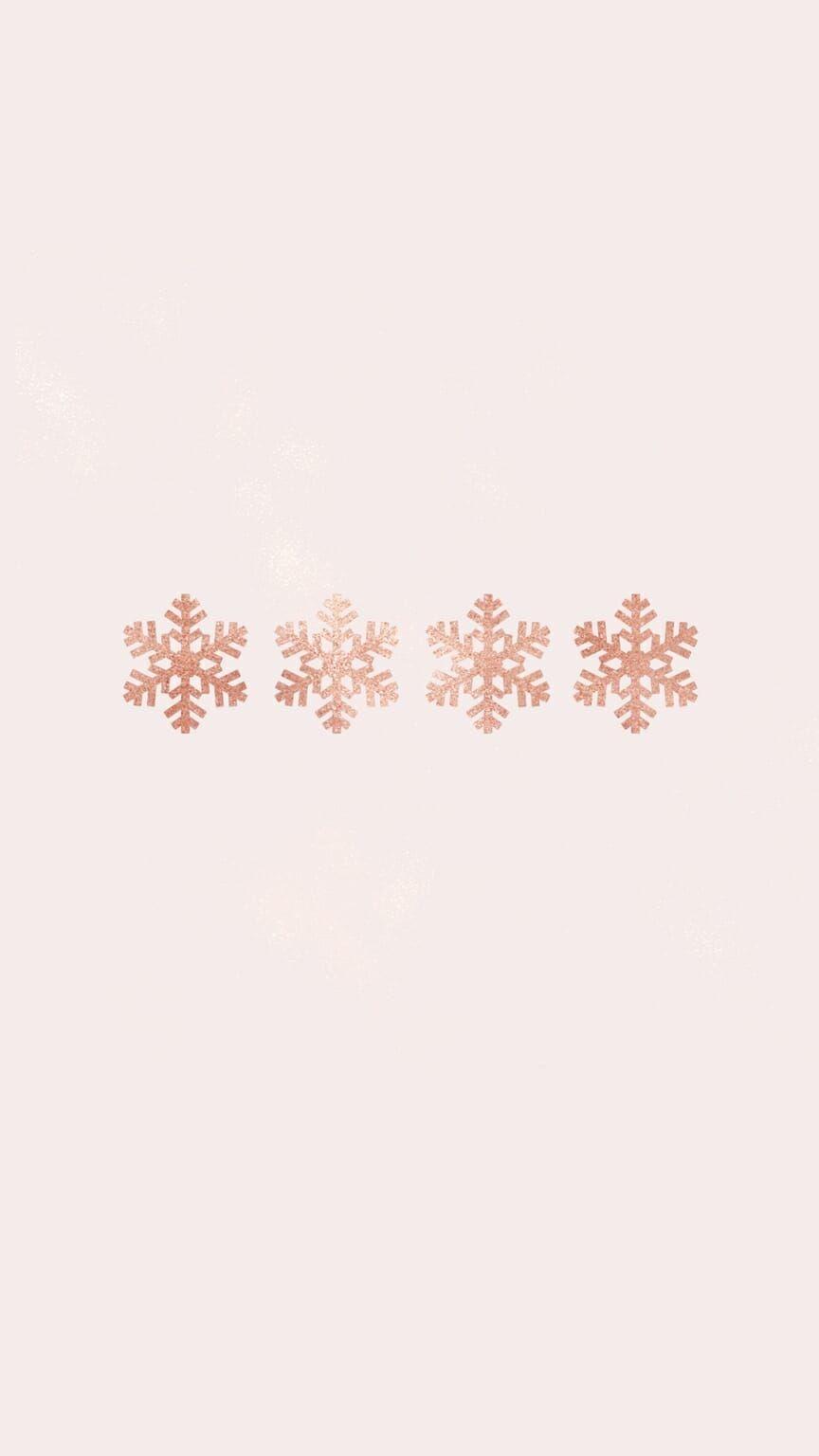 864x1536 Aesthetic Pink Christmas Wallpaper