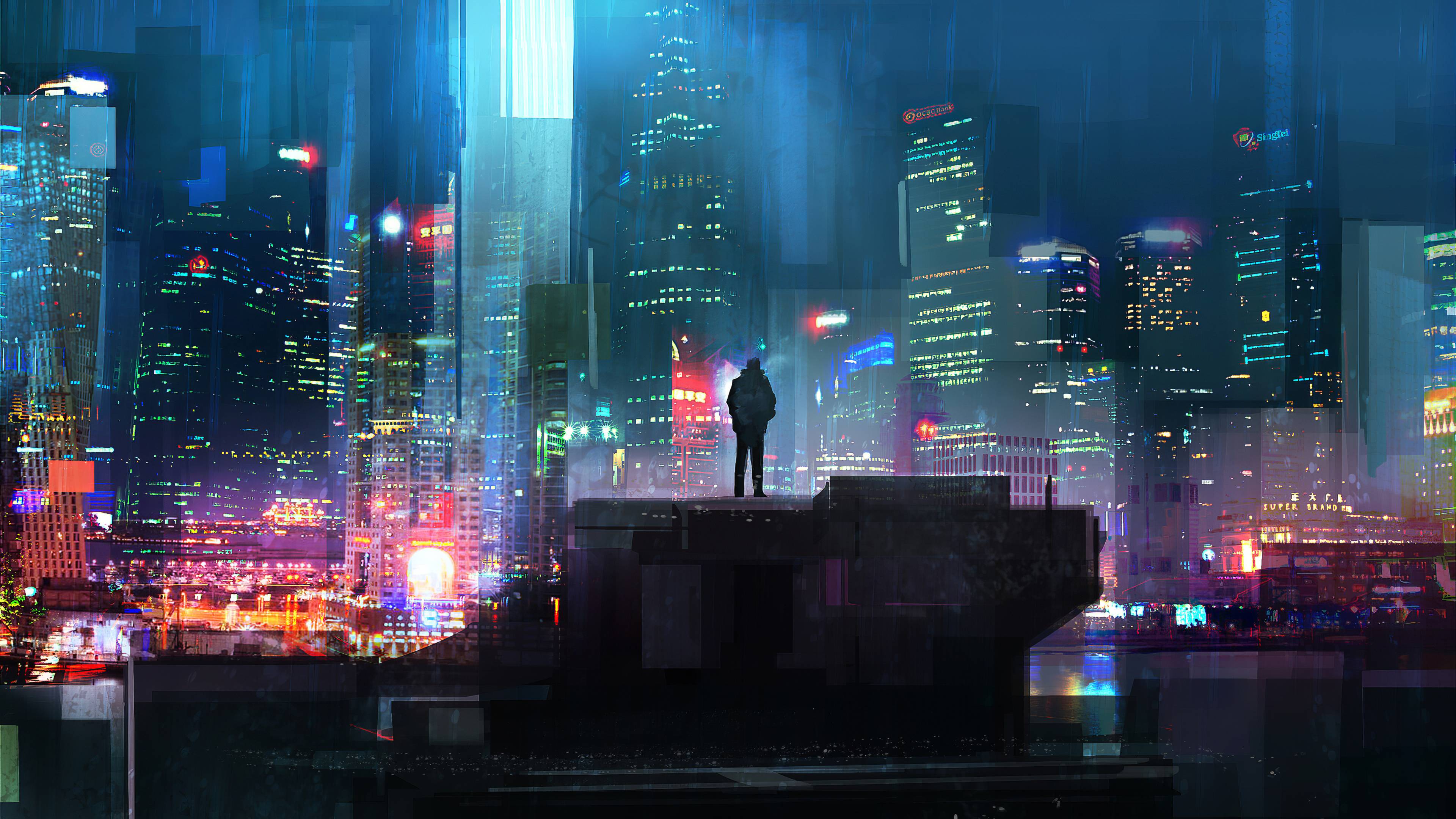 Blue Cyberpunk Wallpapers - Top Free Blue Cyberpunk Backgrounds ...