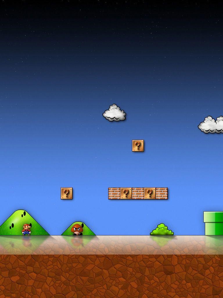 768x1024 Vector Mario Bros. Game .