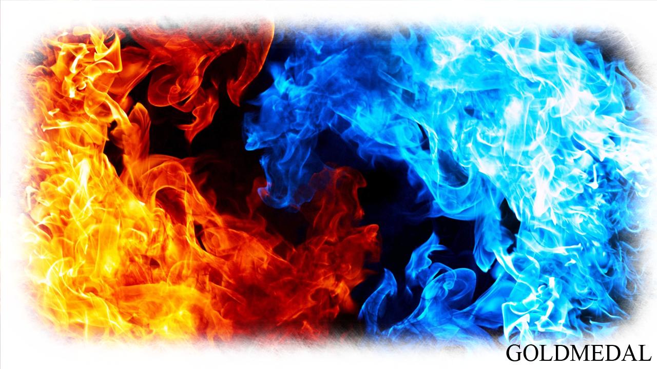 1280x720 Blue Fire Wallpaper for Android