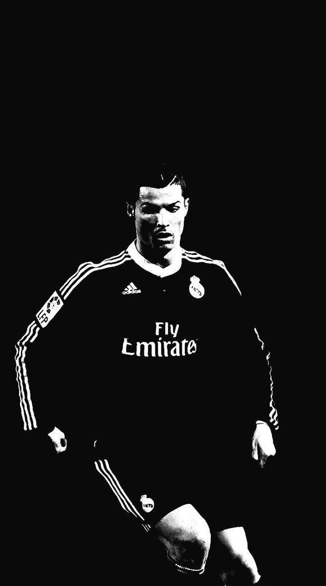 Ronaldo Black And White Wallpapers  Wallpaper Cave