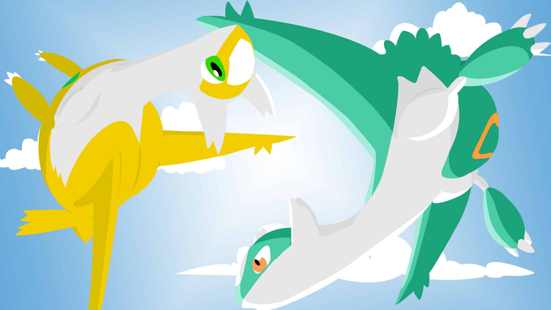 1920x1080 Shiny Latios & Latias. HD