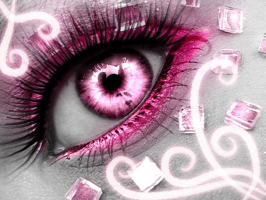 Pink Eyes Wallpapers - Top Free Pink Eyes Backgrounds - WallpaperAccess