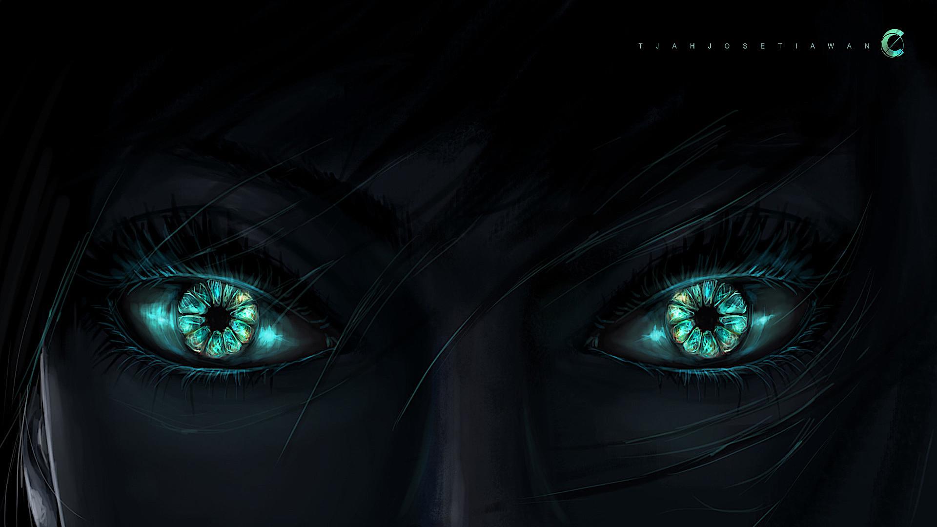 1920x1080 Dark Green Eyes Wallpaper, HD Artist 4K .