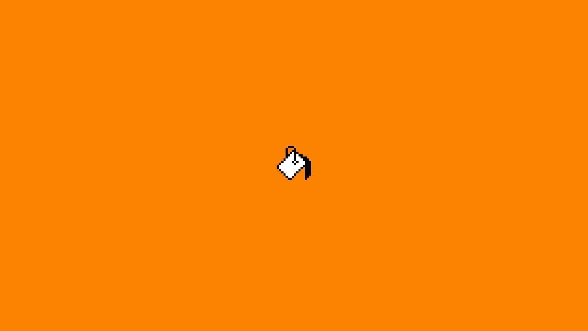 1920x1080 Orange Aesthetic Computer Wallpaper on .wallpaper.dog