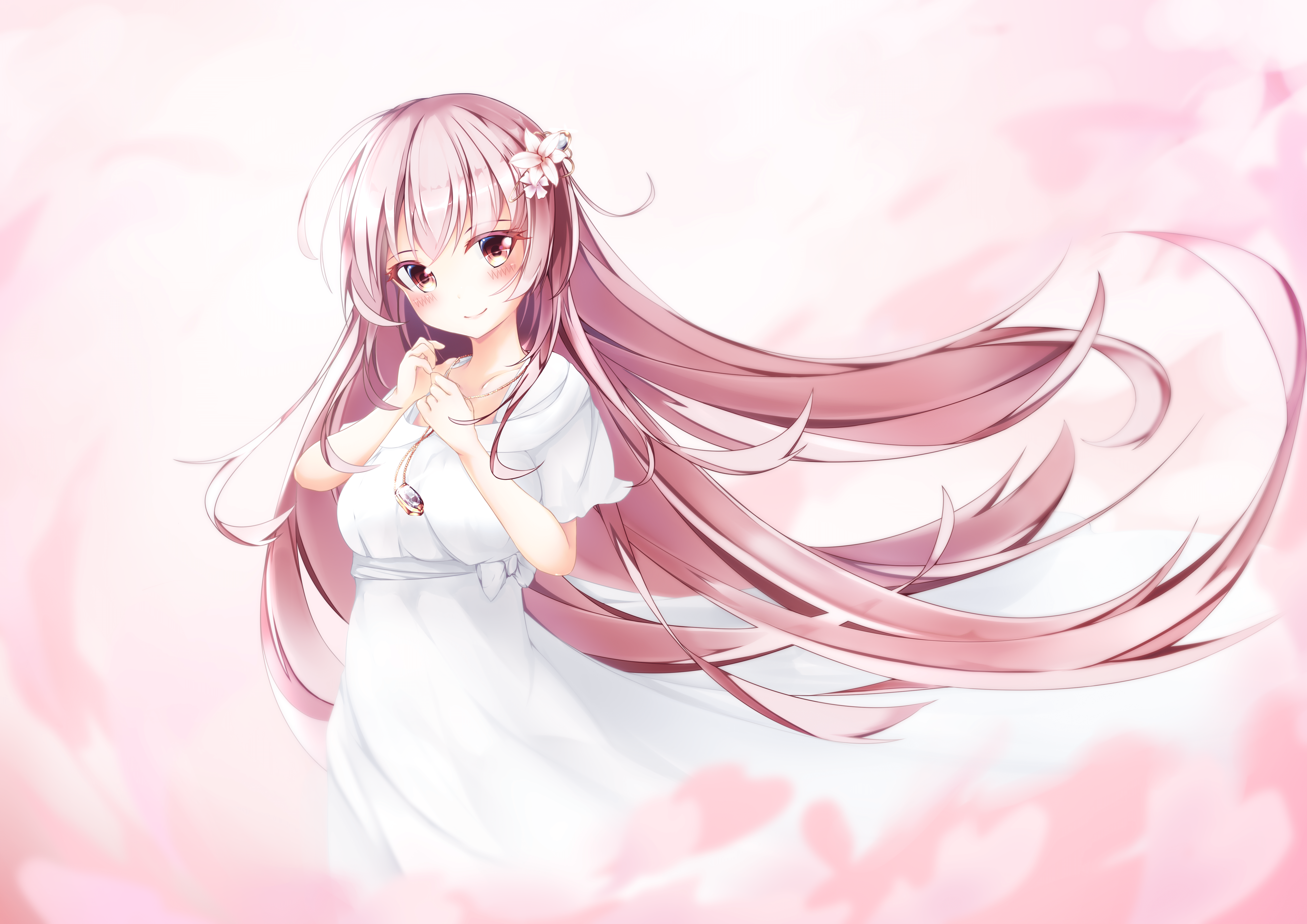 5788x4093 Anime Girl Pink Long Hair Wallpaper .