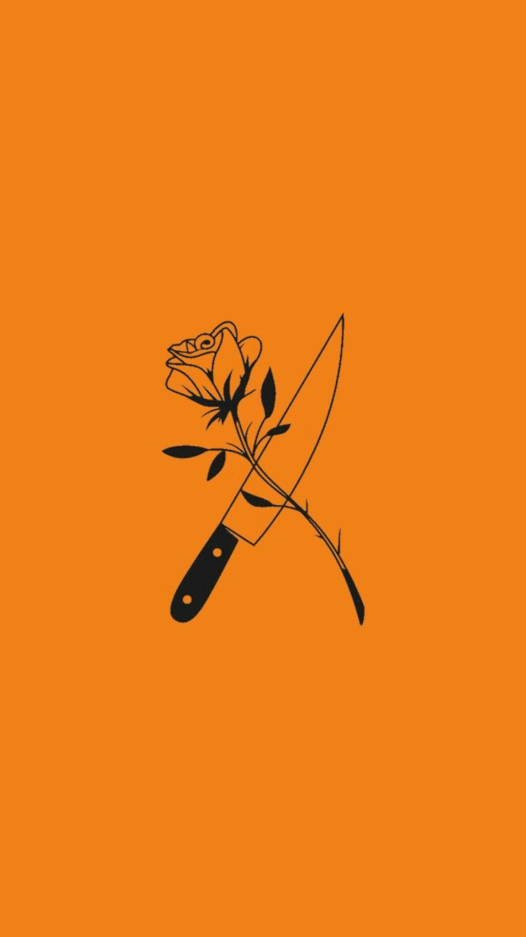 1078x1920 Orange Aesthetic Phone Wallpaper on .wallpaper.dog