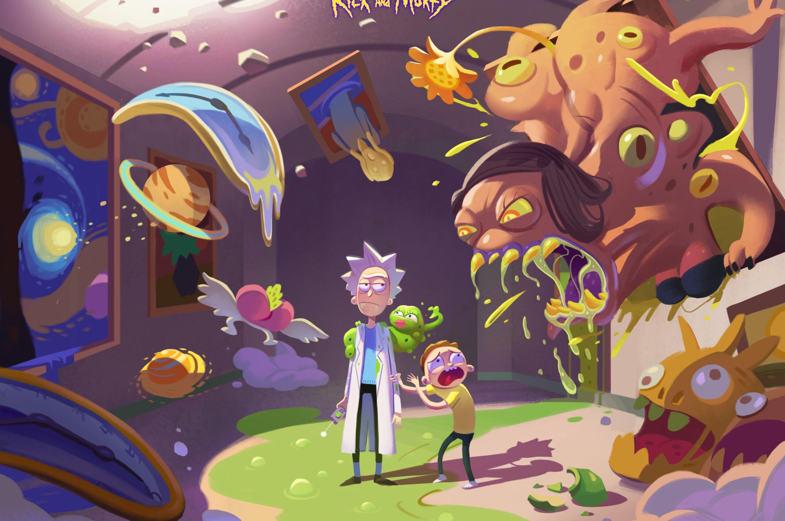 2560x1700 Full HD Rick And Morty Chromebook