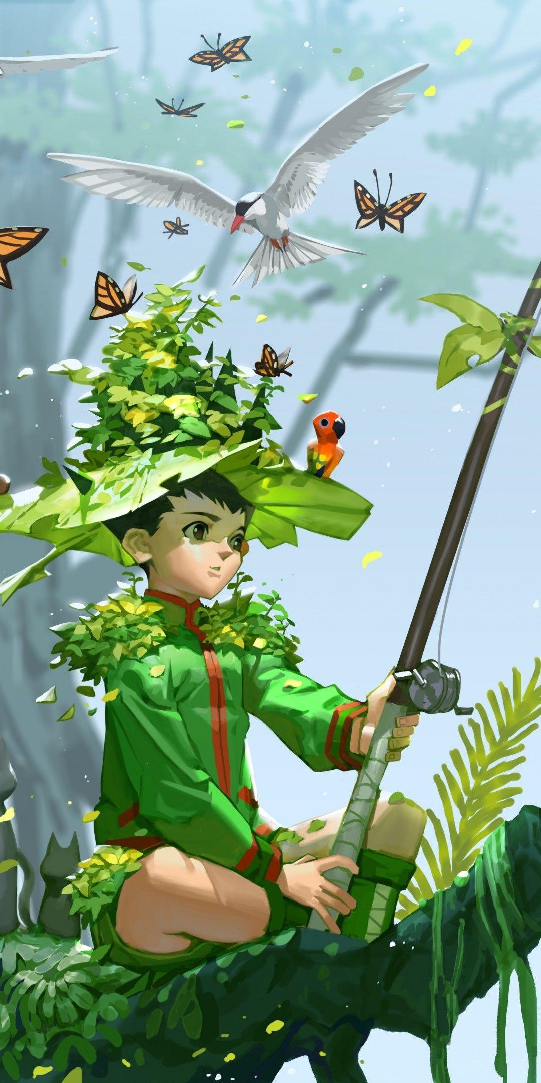 1080x2160 Gon Freaks, Hunter X Hunter, Fishing .