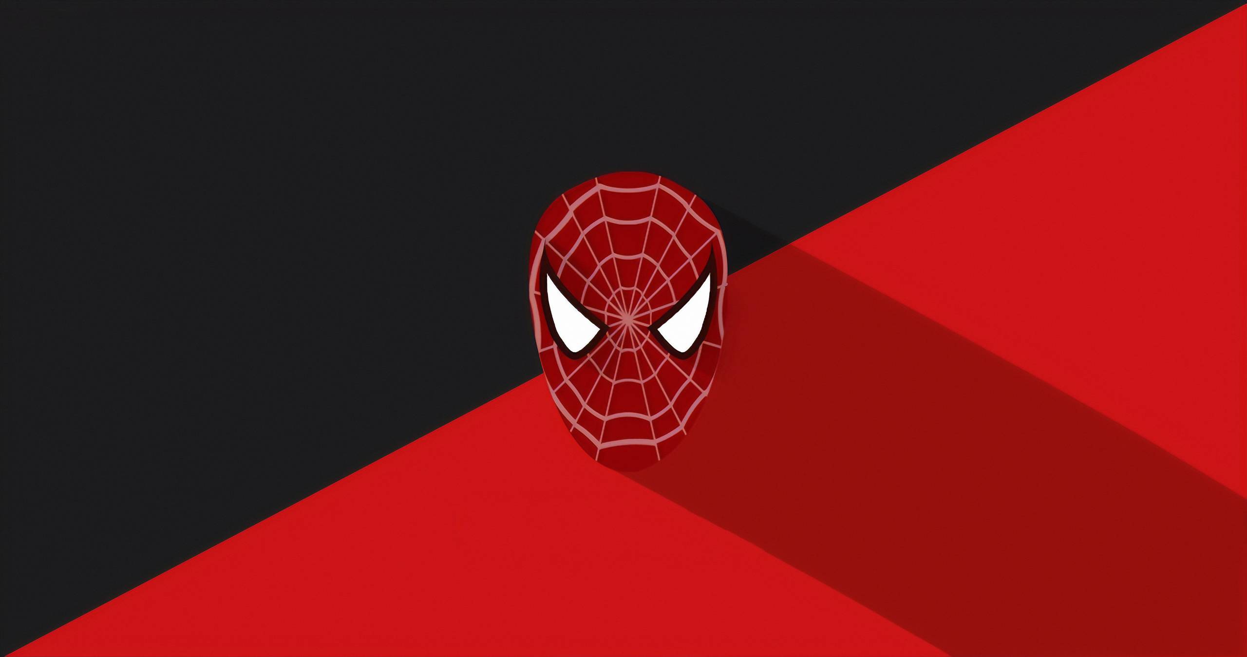2560x1349 Minimal Spiderman Mask Wallpaper, HD .