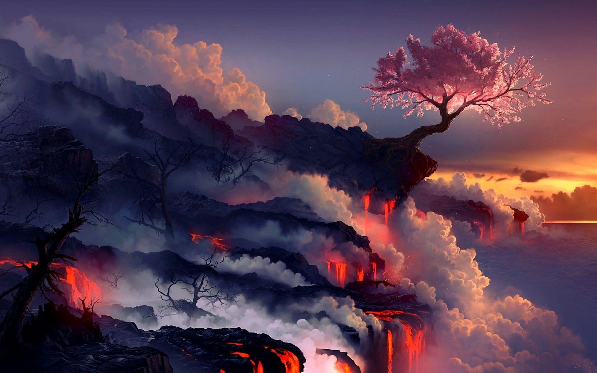 1920x1200 Cherry Blossom Tree Background Group Wallpaper