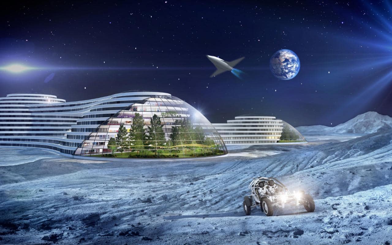 1280x800 Holidays on the Moon and Mars, travelling in drones and underwater