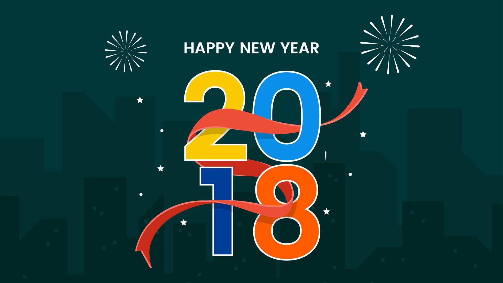 1920x1080 Happy New Year 2018 Wallpaper For iPhone