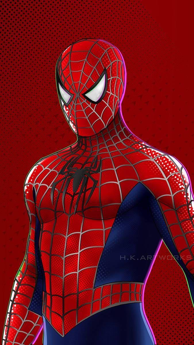 Hình nền iPhone 675x1200 3D Spiderman