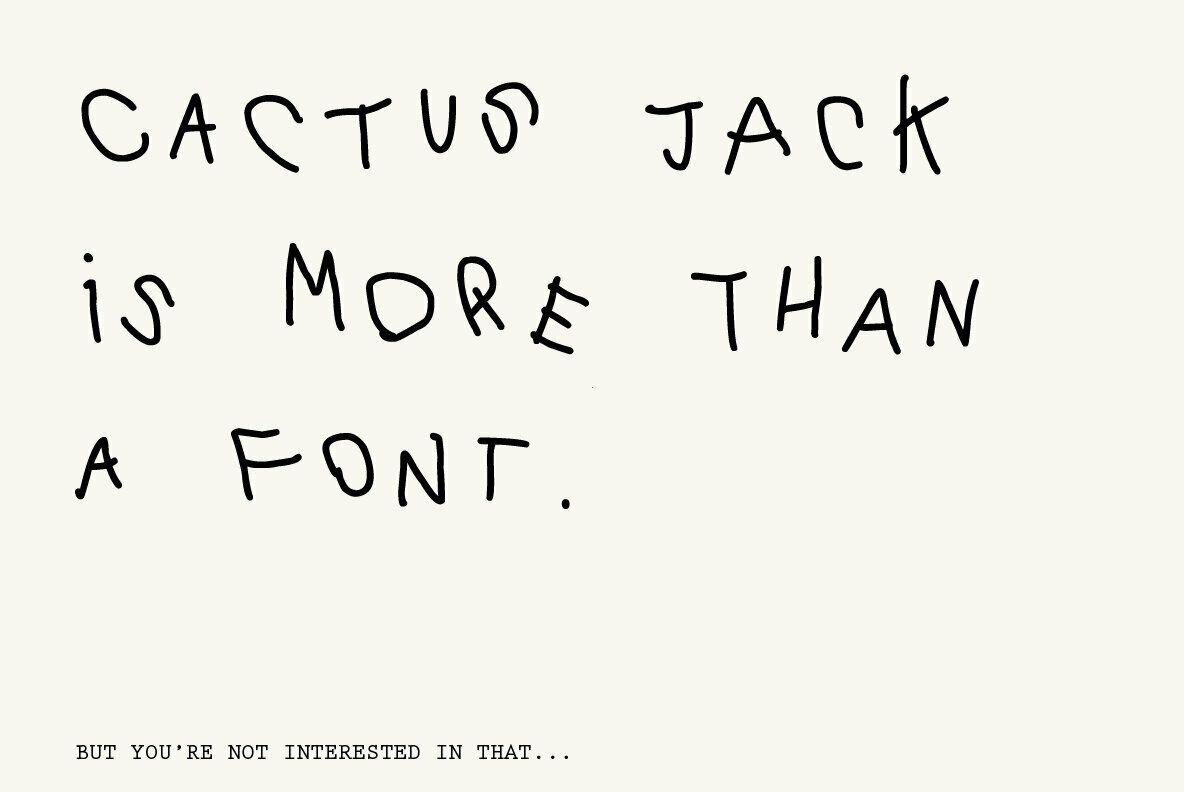 1184x792 Cactus Jack Font & WebFont .youworkforthem.com · In stock
