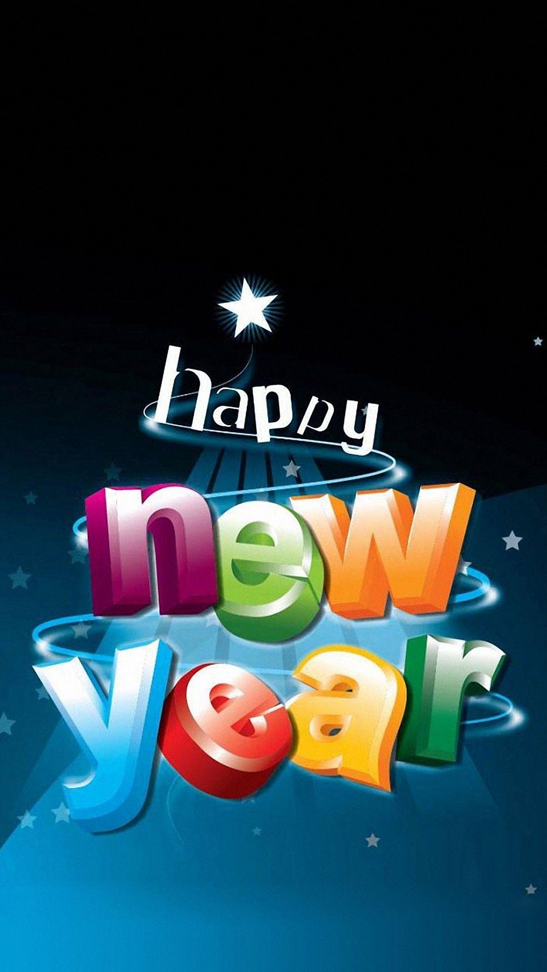 1080x1920 Happy New Year Wallpaper for iPhone 4