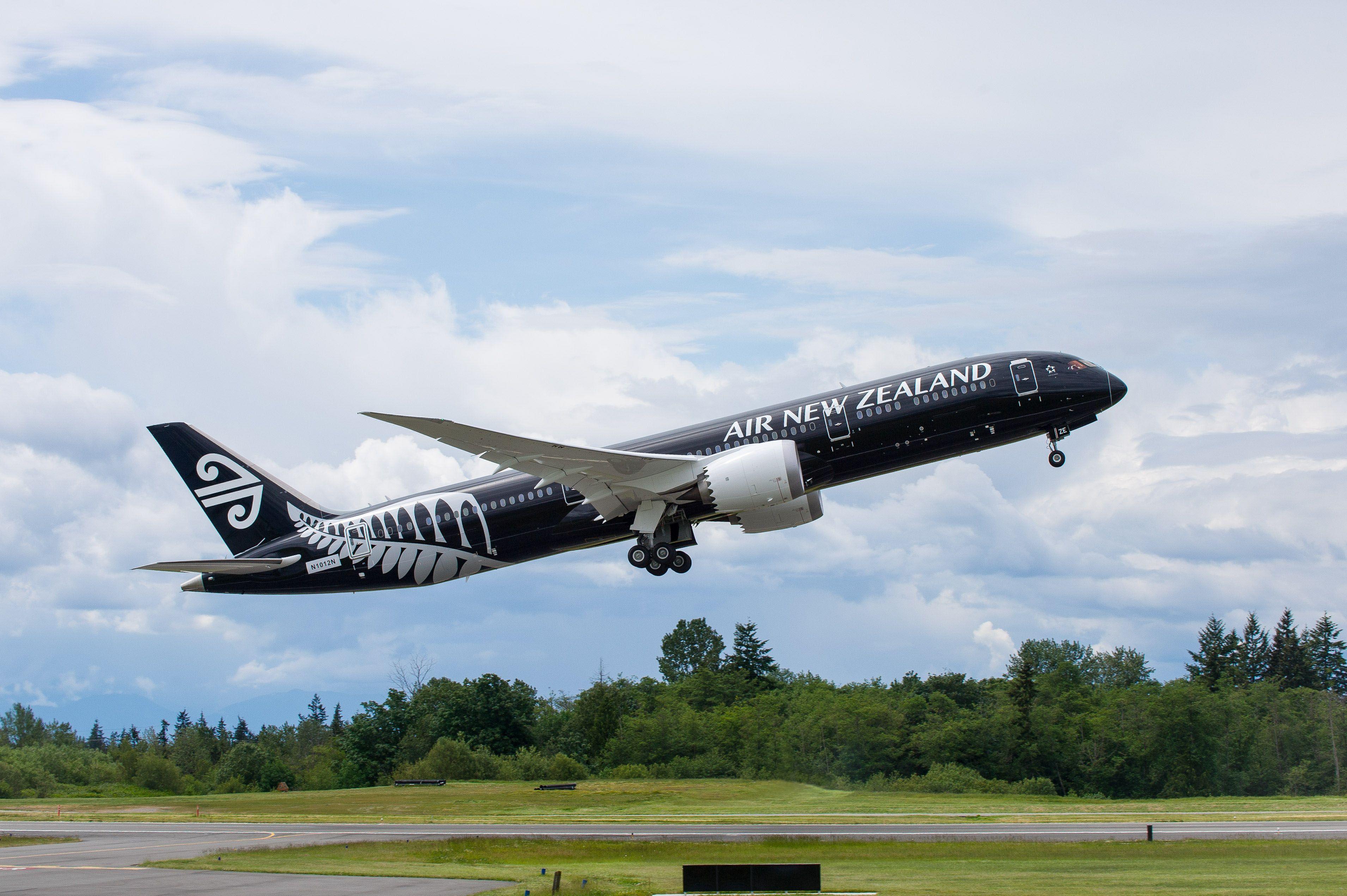 air new zealand airplane