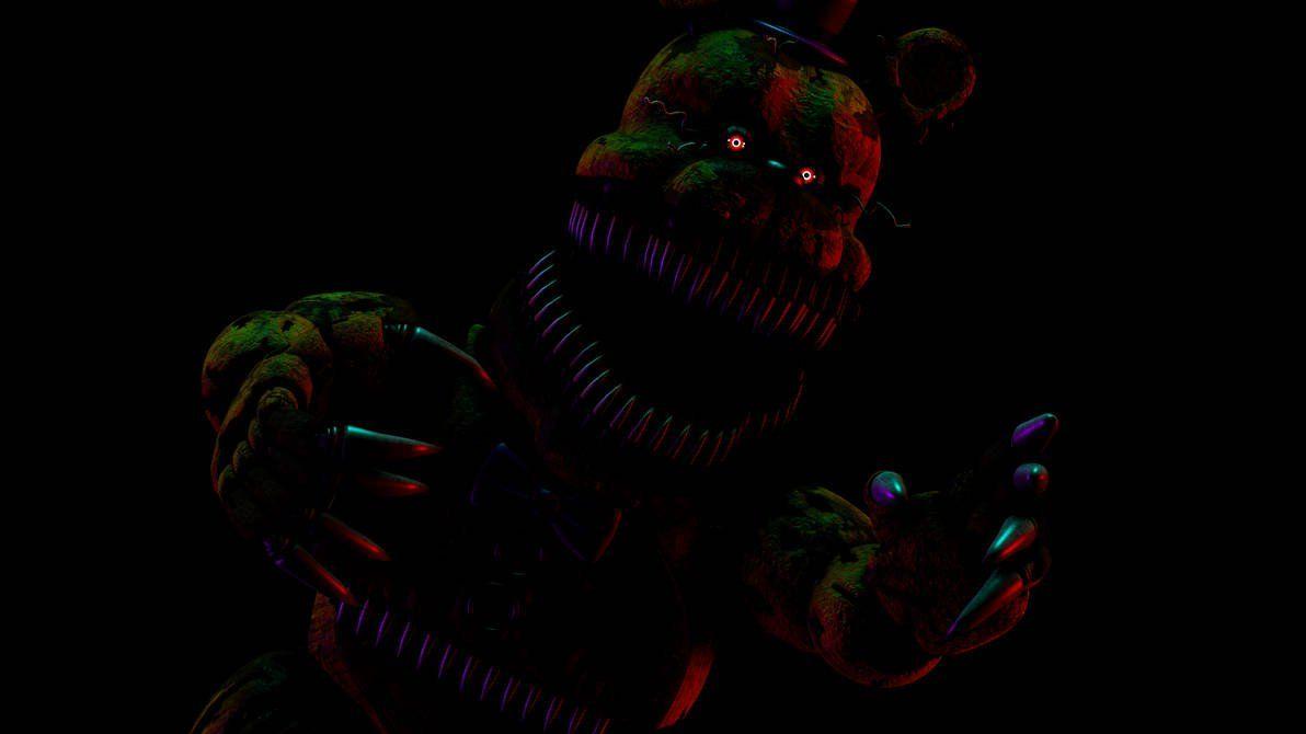 1192x670 Nightmare Fredbear Wallpaper on .