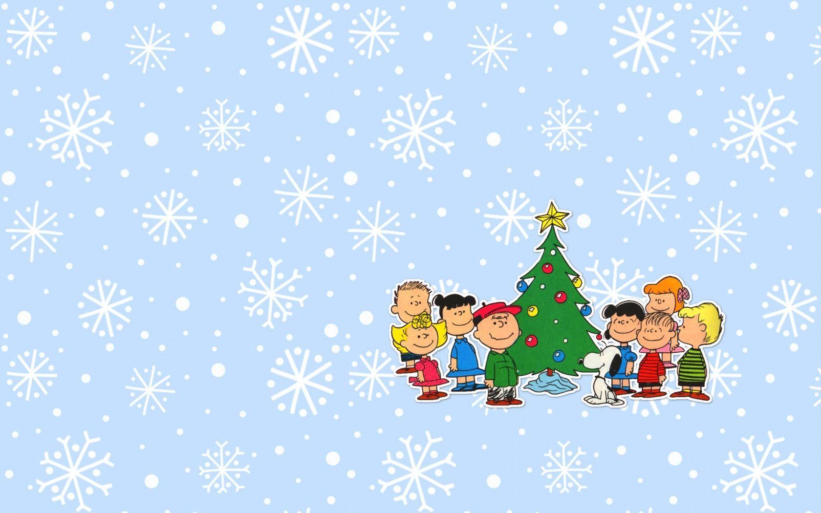 1680x1050 Snoopy Christmas Background .