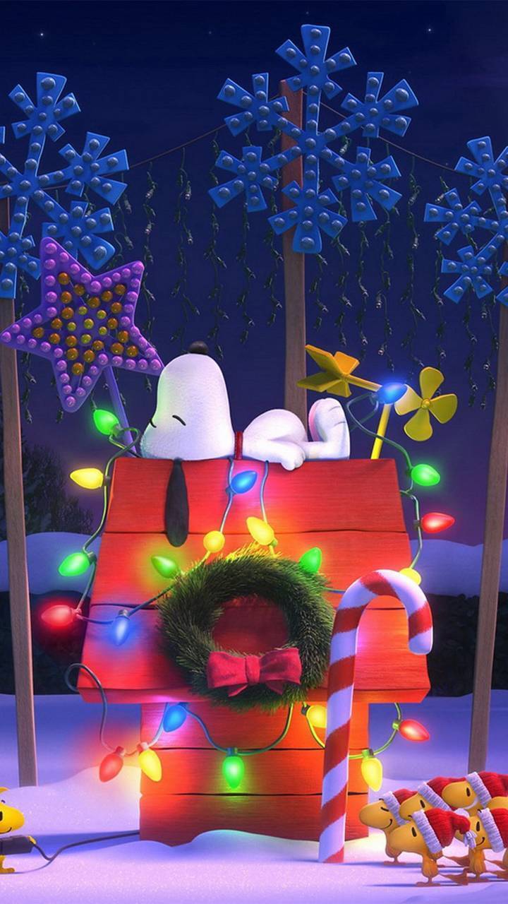 720x1280 Snoopy christmas Wallpaper by .