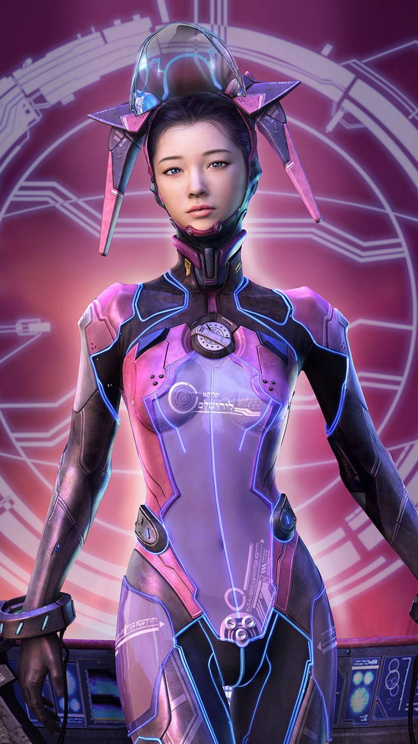 1440x2560 Robot Fantasy 3D Desktop HD