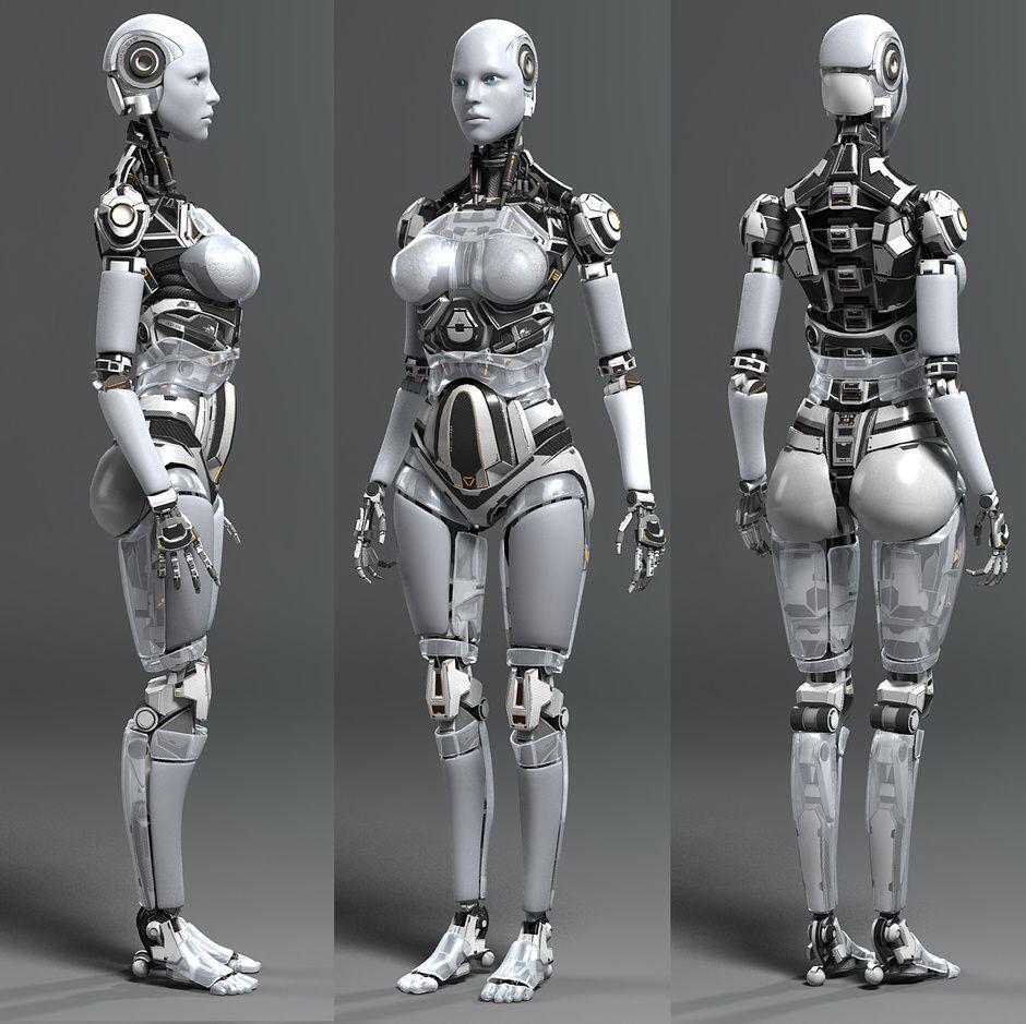 940x939 Female robot, Robot concept art .com