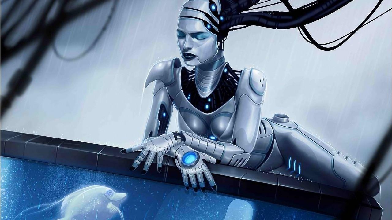 1280x720 Fantasy Woman Robot HD Wallpaper .