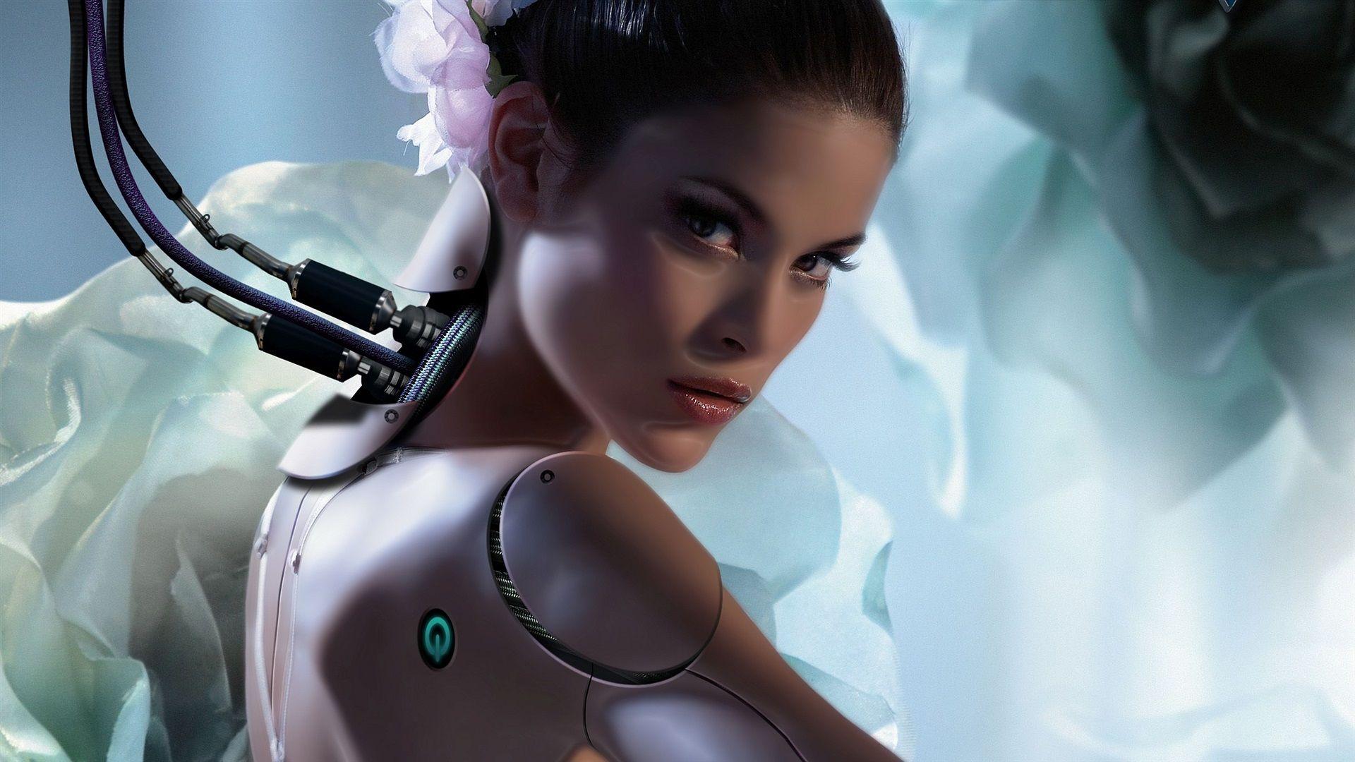 1920x1080 Wallpaper Fantasy Girl, Robot 1920x1200 .best