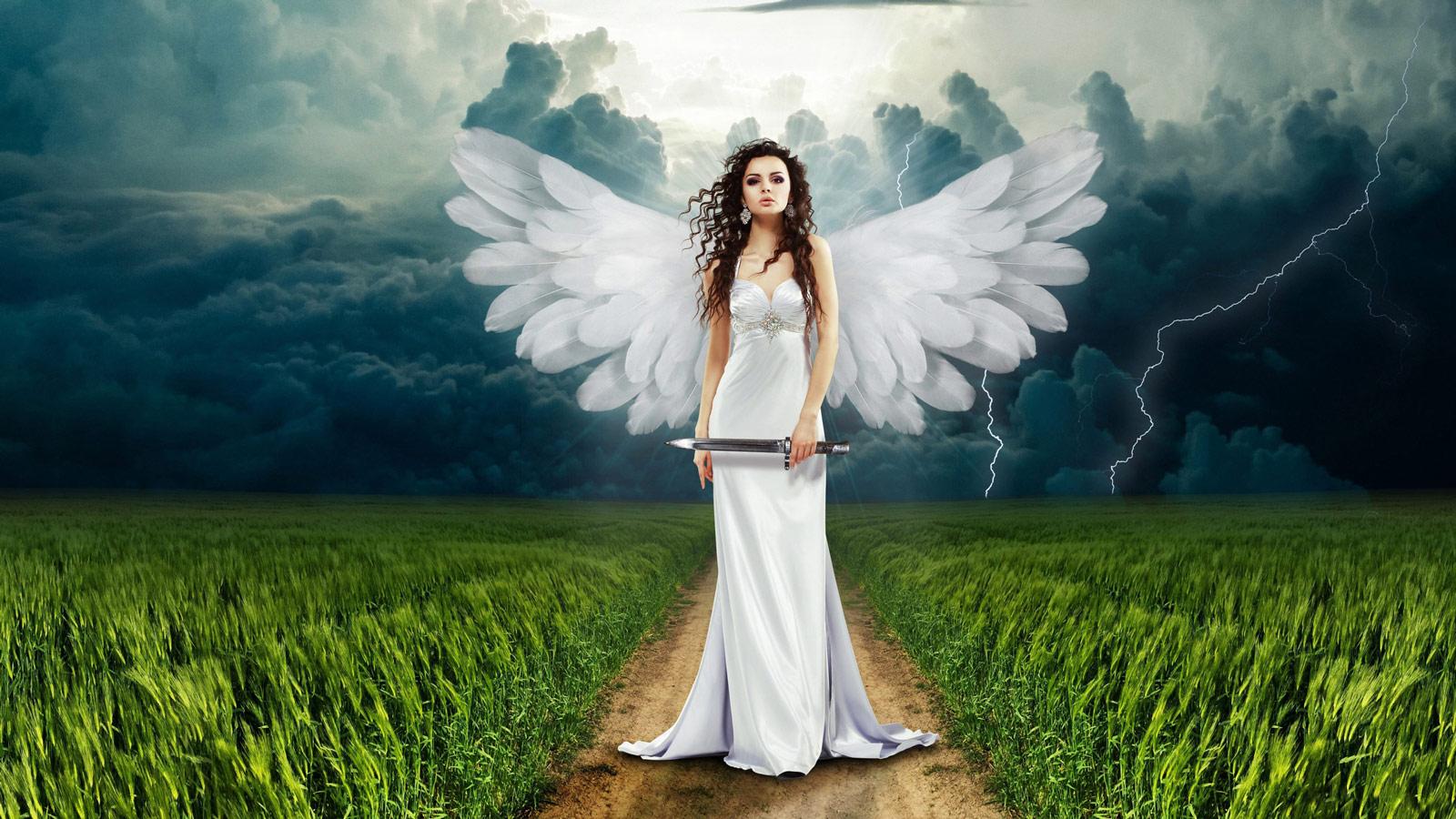 1600x900 Female Angel Wallpaper. Background, Desktop Image, Photo, HD