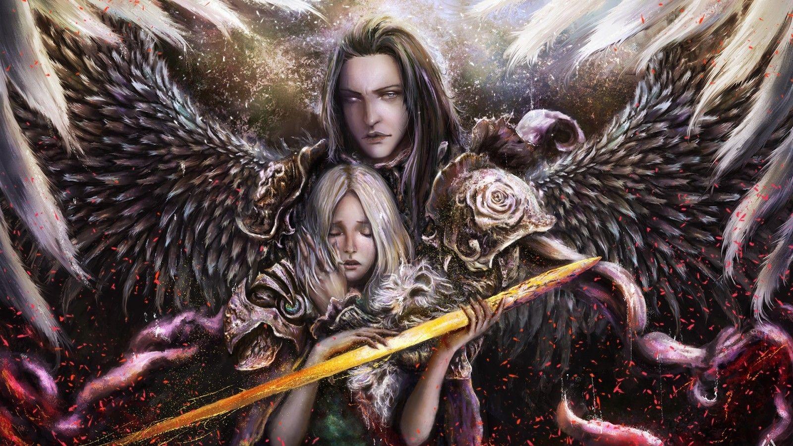 1600x900 Download 1600x900 Fallen Angel, Fantasy .