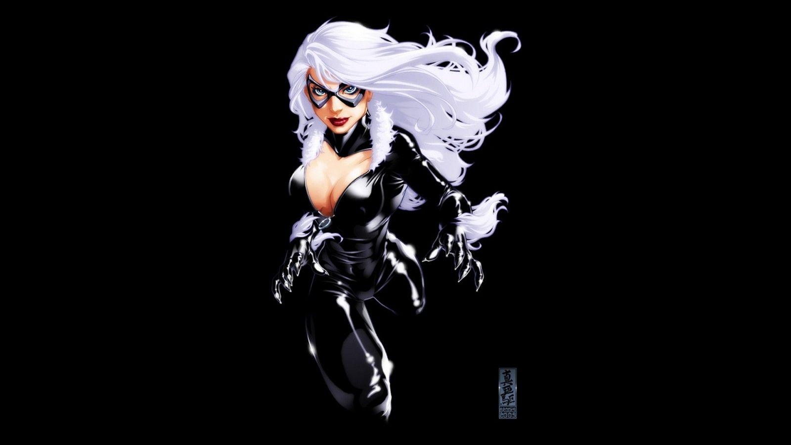 1600x900 Black Cat character HD wallpaper .