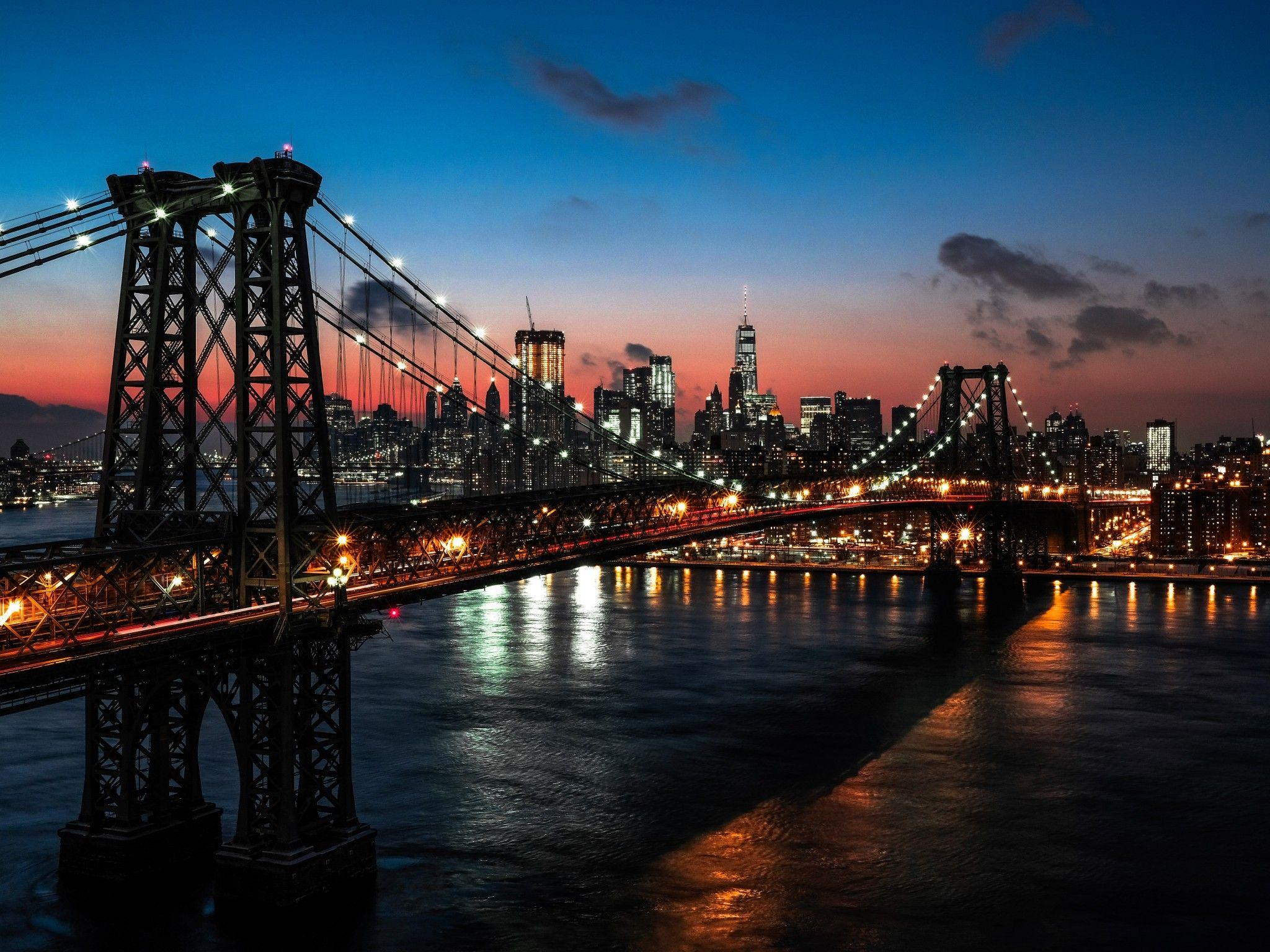 2048x1536 Williamsburg Bridge 4K Wallpaper, New .