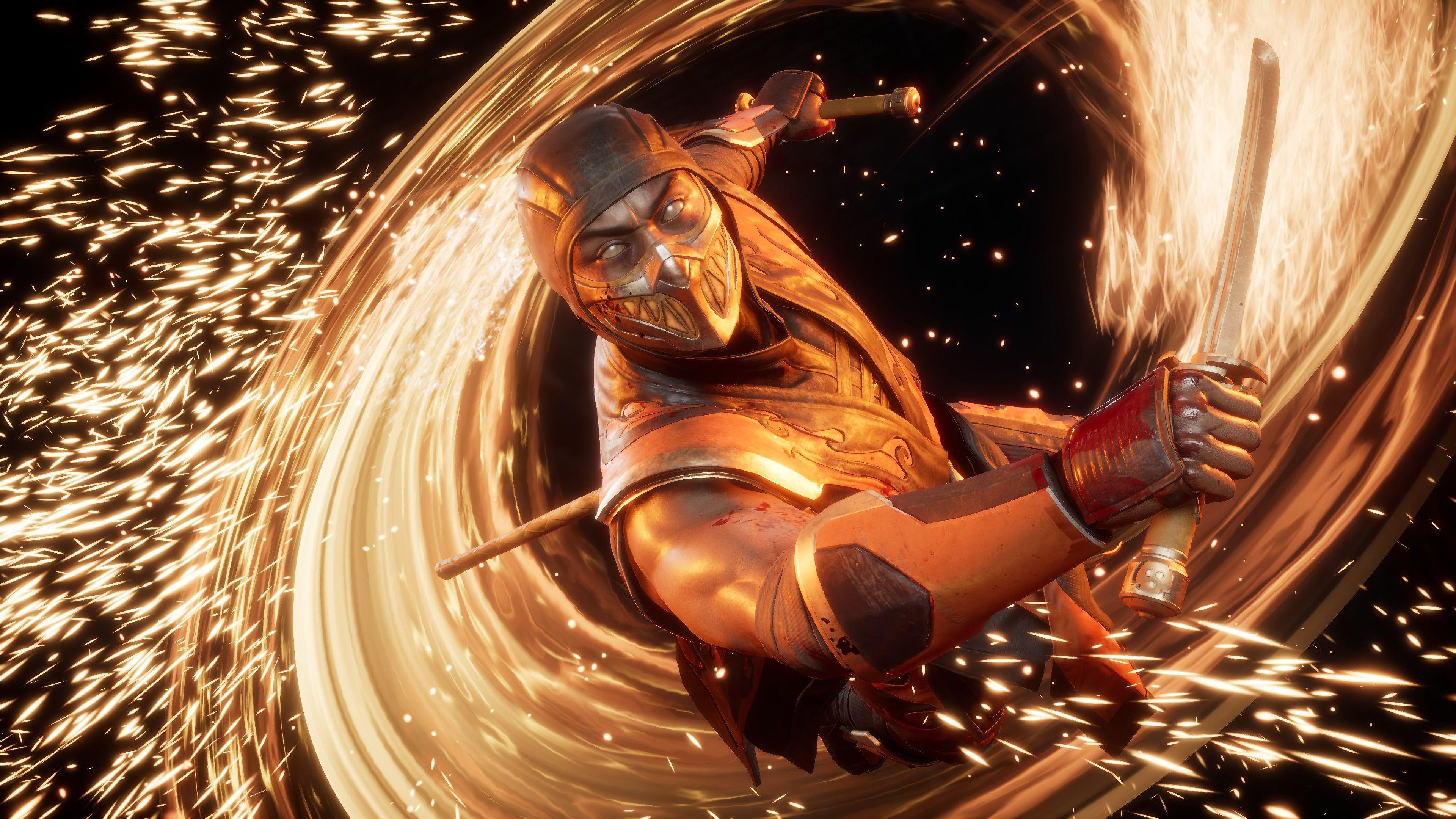 3840x2160 Scorpion, Mortal Kombat 4K .