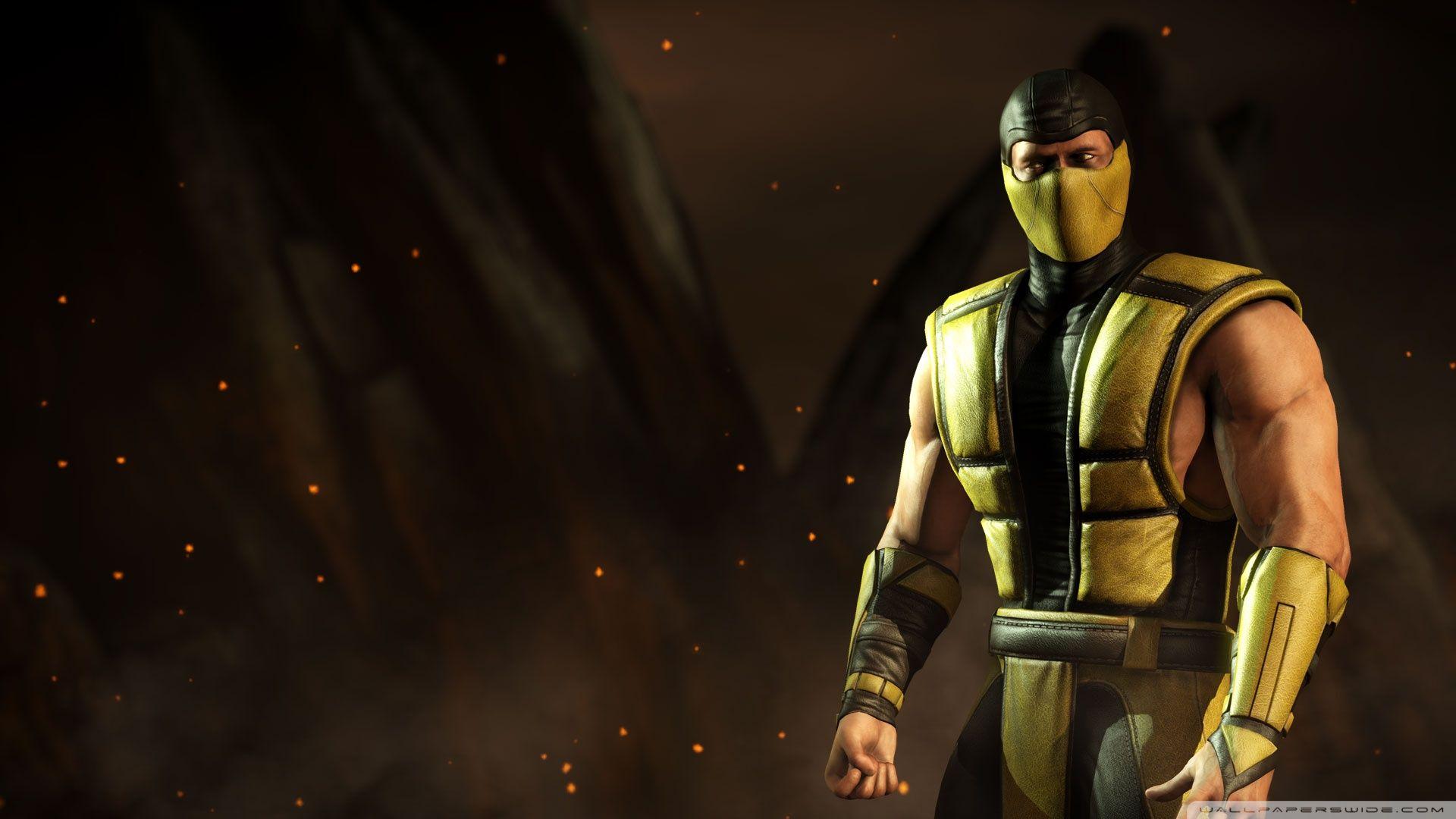 1920x1080 Ultra HD Mortal Kombat Scorpion .hdblastwallpaper.