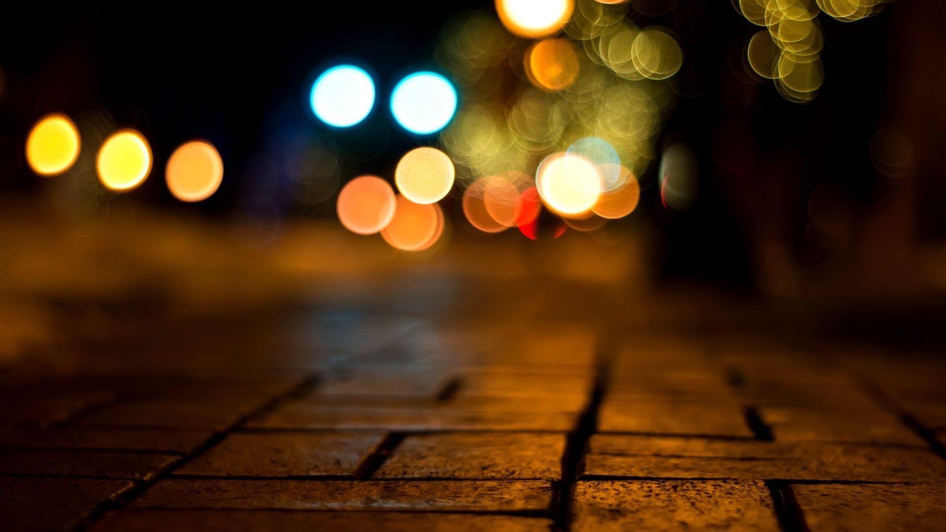 1920x1080 Stone road bokeh MacBook Air Wallpaper .