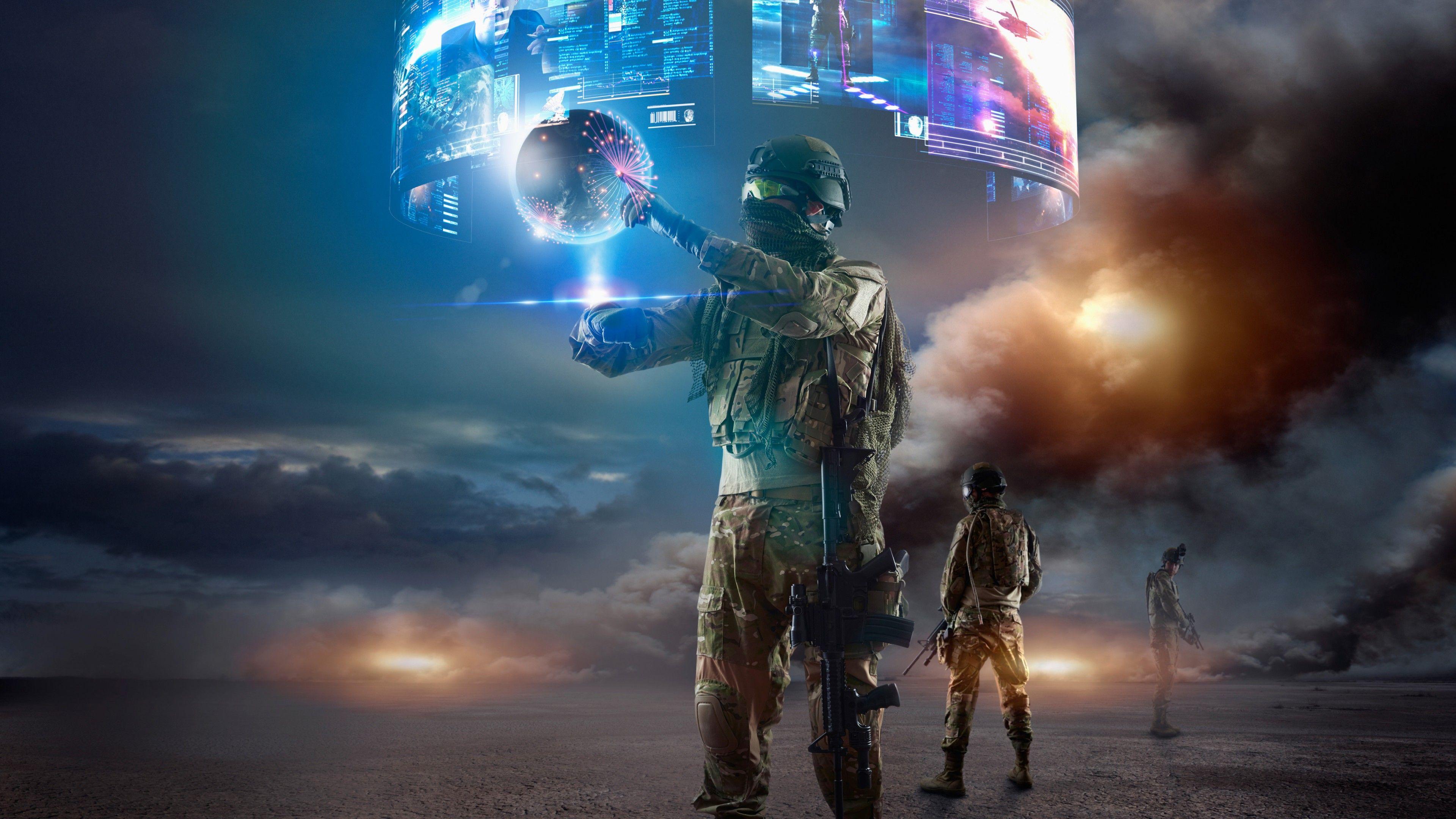 3840x2160 Soldiers 4K Wallpaper, Virtual reality .