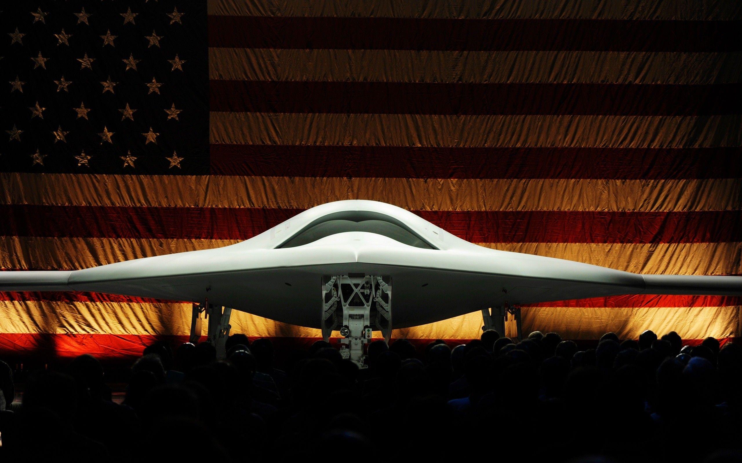 2560x1600 American Flag Crowd Drones Military