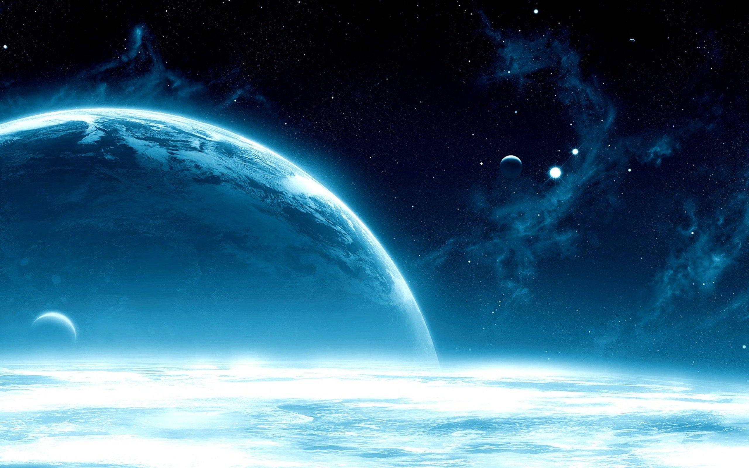 Blue Space Desktop Wallpapers Top Free Blue Space Desktop