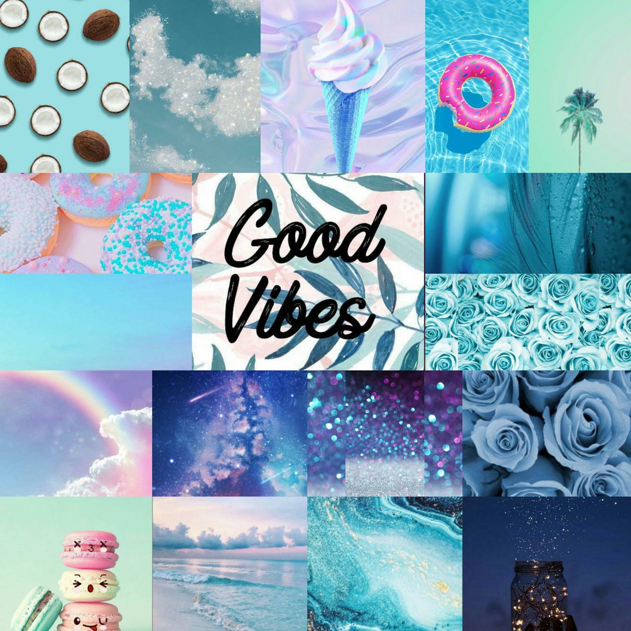 1280x1280 Blue Collage wallpaper by lillyxoxo .