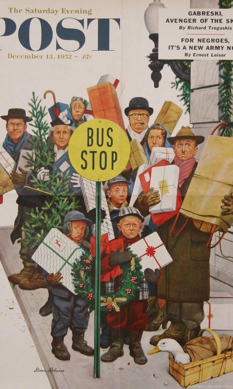 768x1280 Norman Rockwell Christmas Picture HD .