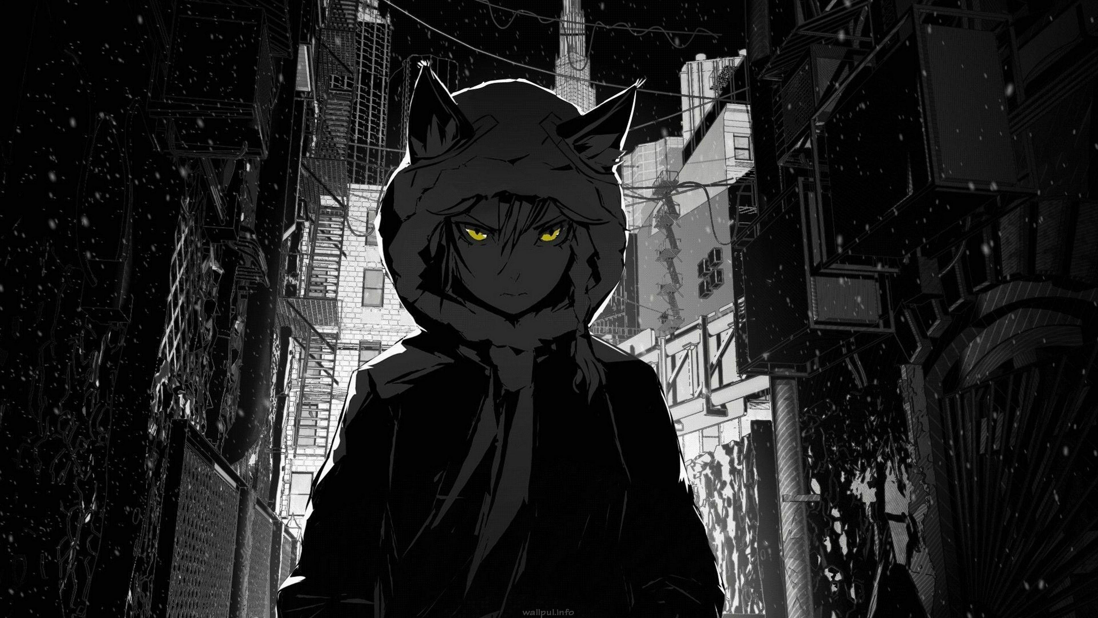 3840x2160 Black Aesthetic Anime Wallpaper .