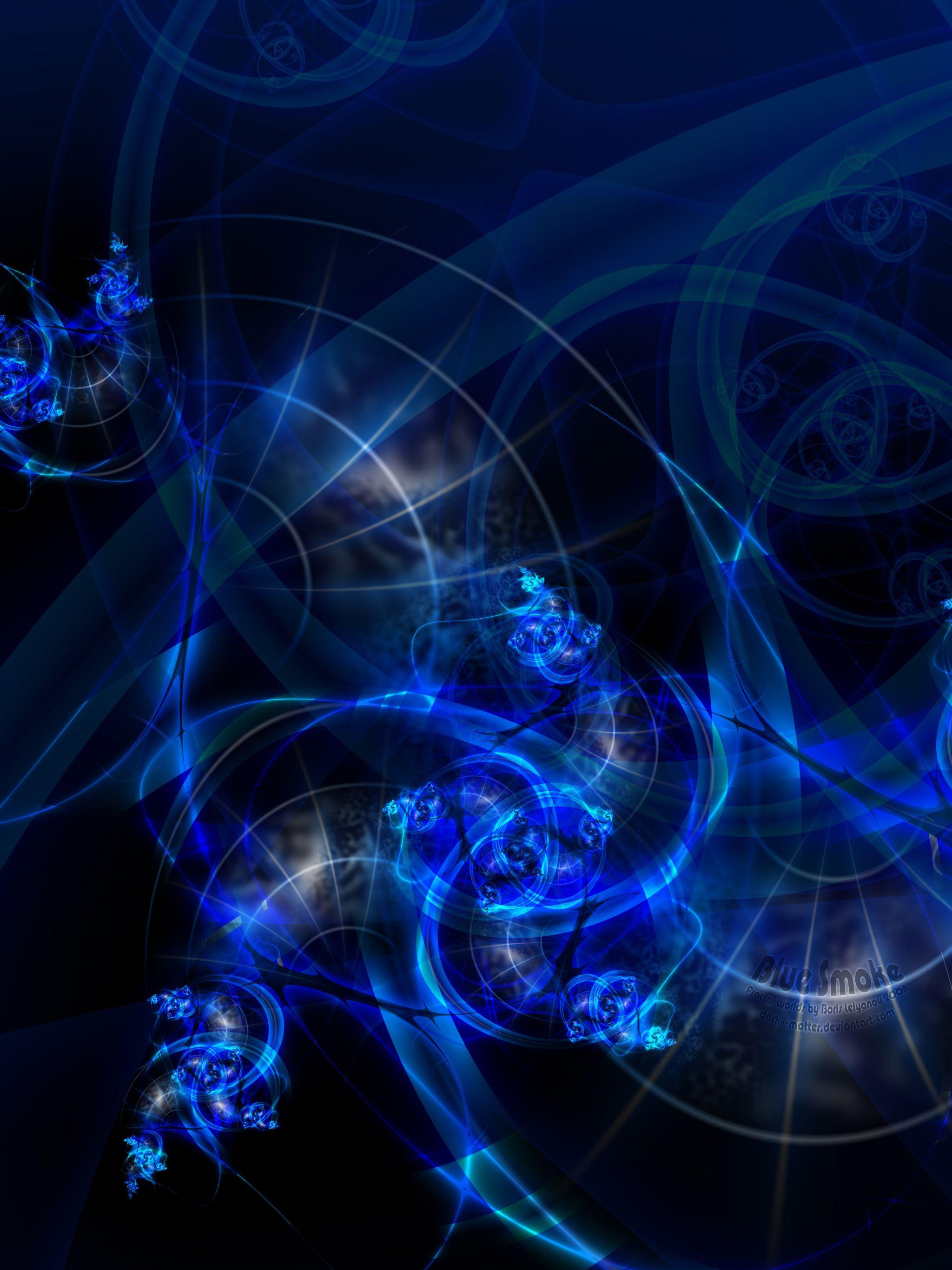 2048x2732 Dark Blue Smoke Wallpaperart Deco Wallpaper.