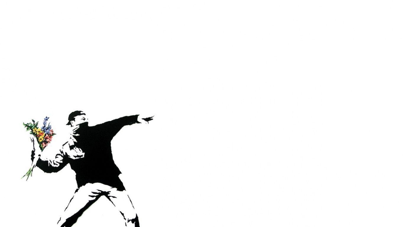 1366x768 Banksy Desktop Wallpaperwallpaper.dog