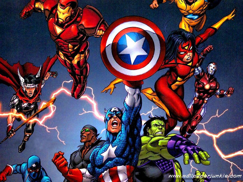 1024x768 Birthday Wallpaper Avengers